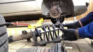 Ford Mondeo mk3 front coil spring replacement ,broken cracked diy repair fix