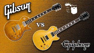 Gibson and Epiphone Greeny Les Paul Standard Comparison