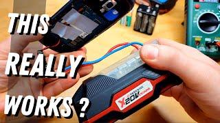 How To Power a Mobile Phone with any Battery ?