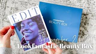 Lookfantastic Beauty Box Unboxing November 2021: Beauty Subscription Box