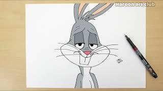 How to draw Bugs Bunny || Step by step || Looney Tunes