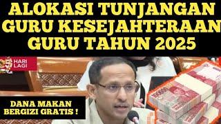 ALOKASI TUNJANGAN GURU KESEJAHTERAAN GURU TAHUN 2025 DAN PROGRAM MAKAN BERGIZI GRATIS TAHUN 2025