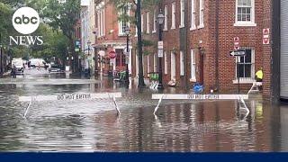 Flash flood threats from South Carolina to New York and New England