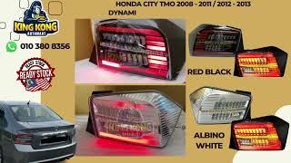 Honda City TMO 2008   2011  2012   2013 Dynamic Tail Lamp With Signal Running Albino white Red Black