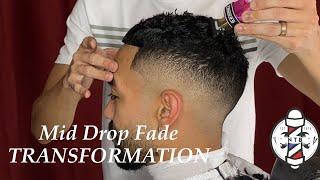 Mid Drop Fade Transformation | Barber Tutorial