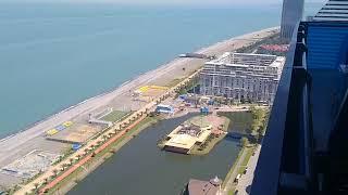 $31 SeaView Batumi APARTMENT Tour | Overlooking The BLACK SEA (Orbi City Twin Towers)