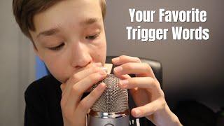 ASMR Whispering YOUR favorite Trigger Words | Inaudible & Unintelligible Whispering