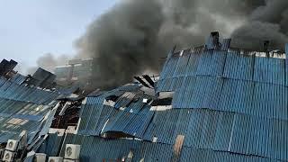 massive fire at Andheri Chitrakoot studio