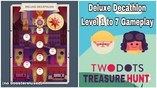 Two Dots Deluxe Decathlon Level 1 to 7 Gameplay (no boosters used)