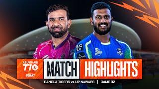 2024 Abu Dhabi T10 I Match 32 Highlights: Bangla Tigers vs UP Nawabs | Season 8