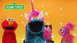Elmo & Abby's Monster Makeover: Unicorn Cookie Monster | Sesame Street