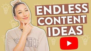 HOW TO GET YOUTUBE CONTENT IDEAS | PLUS 10 Topic Ideas To Help You Get Started On YouTube