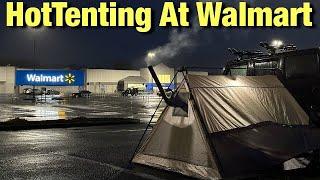 Can you Hot Tent at WALMART Parking Lot