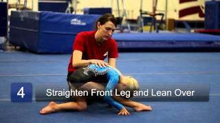 How to Do the Splits for Beginner Gymnasts : Beginning Gymnastics
