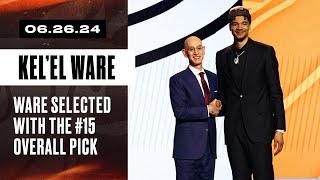 Welcome To Miami  | The Miami HEAT Select Kel'el Ware With the #15 Pick In the 2024 NBA Draft!