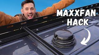 MAXXFAN DOME Install HACK || DIY Budget Van Build