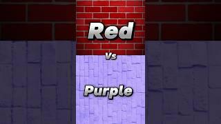 Red vs Purple 🩷 #youtubeshorts #ytshortsvideo #trendingshorts #redvsgreen