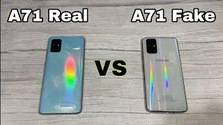 Samsung A71 real vs Samsung A71 fake.  The end