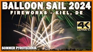 Balloon Sail Fireworks 2024 - Sommer Pyrotechnik - Kiel, DE - Feuerwerk - Vuurwerk - 29-6-24