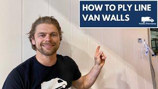 Grooved ply wall method for van conversions | Lining a van | Vanlife Conversions