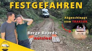 FESTGEFAHREN - mit dem WOHNMOBIL in GRIECHENLAND | wir brauchen HILFE!