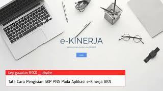 e-Kinerja BKN-Pengisian SKP Pendekatan Kuantitatif jabatan Fungsional Tertentu dan Umum