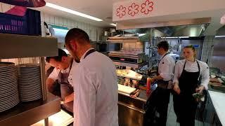 Busy Kitchen at 3 Michelin Star restaurant Atelier, Munich - Germany