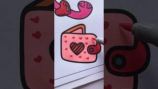 cute wallet #cute #colorful #drawing #art #colors #coloring #satisfying #easydrawing