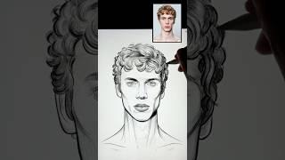 How to Draw a Realistic Male Portrait From a Photo - Easy Sketching