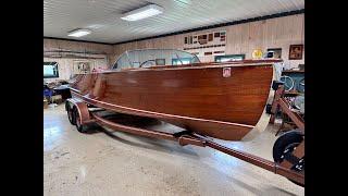 1950 Chris Craft Mahogany U22,  Connie Bottom & Hullsides Stripping Update 10 10 2024