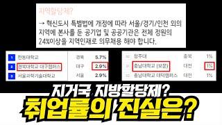 지거국 순위는 어떻게 될까? (지거국 취업률 순위)