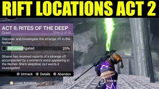 How to "discover and investigate the strange rift in the nether" | Destiny 2 rites of the deep guide