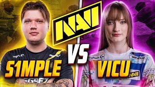 NAVI s1mple vs NAVI vicu | 1v1 on AWP INDIA