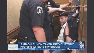 Ammon Bundy arrested, wheeled out of Idaho Statehouse