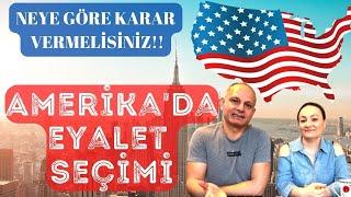 AMERİKA'DA EYALET SEÇIMI / GREENCARD KAZANDINIZ YA SONRA?!! /  NEREDE YAŞANIR ? ~27