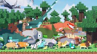 Animals Size Comparison | Minecraft Effect Animals | Lego Effect Animals | Present and Prehistoric