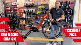 KTM Macina Grand 610 Testsieger 2024 e-Bike Vorstellung | Bosch CX Motor, 625 Wh Akku, Smart System