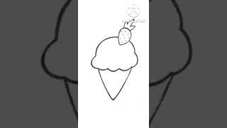 Cute Icecream Drawing #ytshorts #ytshorts #viralshorts #icecream #trending #cute #easy