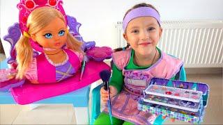 Ksysha plays and learns to use children's makeup Toys and Dress Up for kids | Ksysha Kids TV