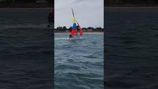 Epic Nose Dive Hobie 16! #hobie16 #sailing #hobiecat #hobiecatdays #epic