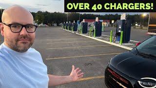 Canada's Largest EV Charging Site Is Amazing | Full Site Tour in Québec