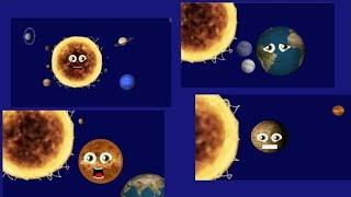 all the planets and dwarf planets and sun and moon klt