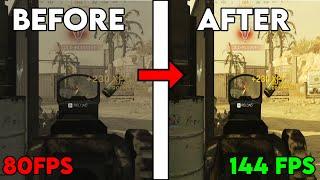 THE BEST PC Settings For COD MODERN WARFARE 2019: *BOOST FPS* in Call Of Duty MW (2021 Update) +200