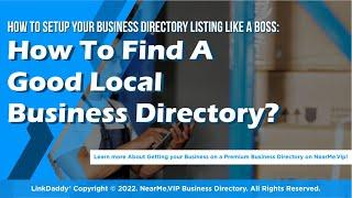 How To Find A Good Local Business Directory