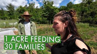 His 1 Acre Garden Feeds 30 Families (Lady Bird Farm)