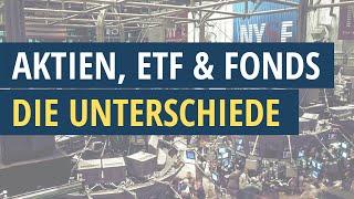 Aktien ETF Fonds | Unterschied einfach erklärt