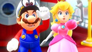 Super Mario Odyssey - Mario vs Peach (Splitscreen Race) - Full Game Walkthrough