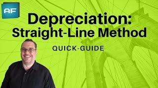 Depreciation: Straight Line Method Explained. Depreciation Tutorial w/ Theory, Formula & Example