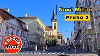 Prague streets (Štěpánská)Walking tour .