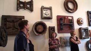 Industrial Artifacts on display at the Brownhoist Building.